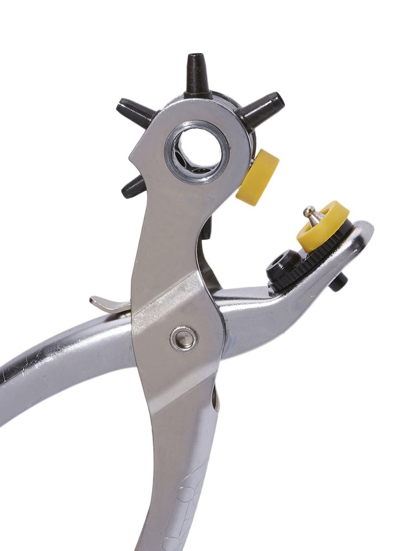 Multi-Functional Hole Puncher Silver/Black/Yellow 21x8cm - Image 3