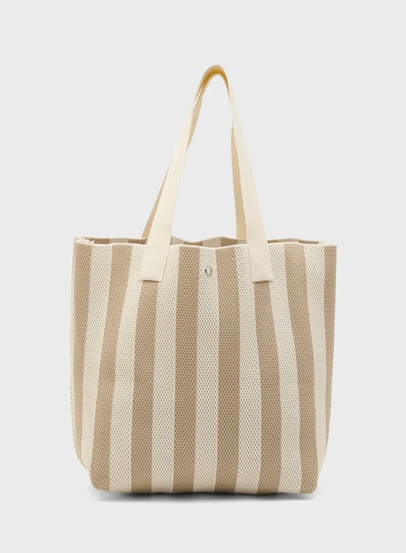 ايلا Striped Casual Tote