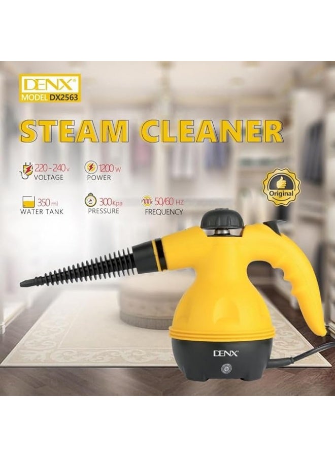 DENX DX2563 Steam Cleaner - 1200W, 350ml, 300kPa, 50/60Hz - Multi-color - Enhanced cleaning performance - Sealed hard floors, kitchens, bathrooms, windows - Image 2