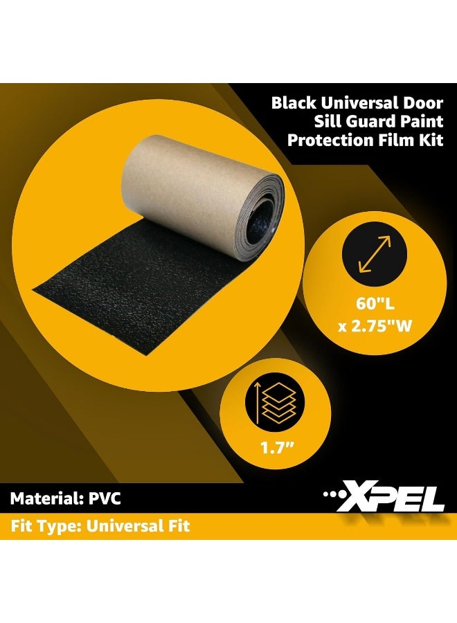 XPEL Black Universal Door Sill Guard (60" x 2.75") Paint Protection Film Kit - Image 2