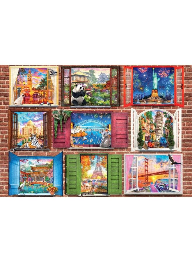 Buffalo Games Windows Open To The World 1500 Piece Jigsaw Puzzle - Image 1