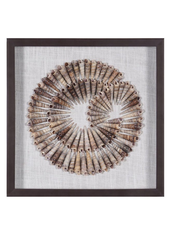 DANUBE HOME Danube Home Skia Glass & Pp Shells In Sphere Shadow Boxes Wall Art - 40X40X50Cm Abstract Wall Decor For Living Room, Bedroom & Office Modern Home Decoration Decorative Home Accessories 