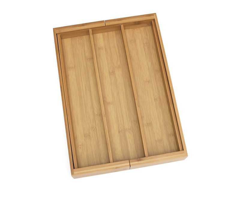 Lipper International 8892 Bamboo Wood Expandable to 22-1/4" Utensil Organizer - Image 4