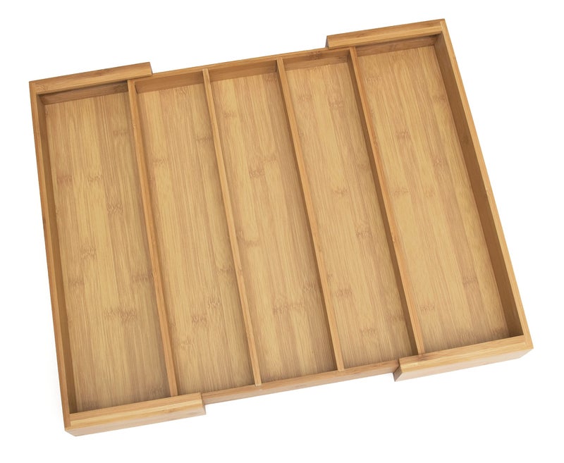 Lipper International 8892 Bamboo Wood Expandable to 22-1/4" Utensil Organizer - Image 1