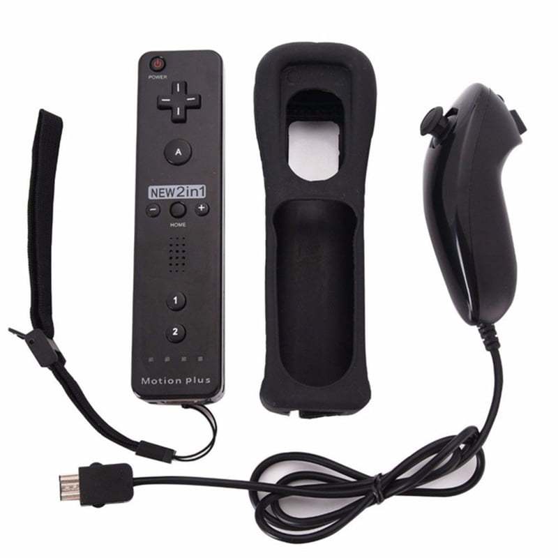 Wireless Wii Controller: Black Ergonomic Grip - Precise Motion Tracking - All-In-One Package for Family Home Entertainment Gaming Sessions - Image 2