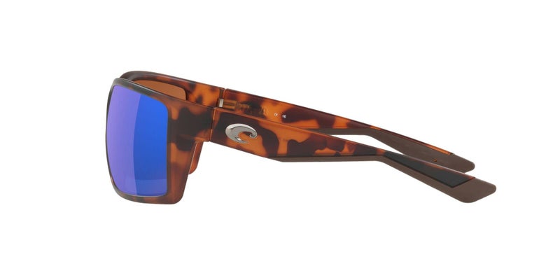 Costa Del Mar Mens Reefton Rectangular Sunglasses, Matte Retro Tort/Green Mirrored Polarized-580P, 64 mm - Image 4