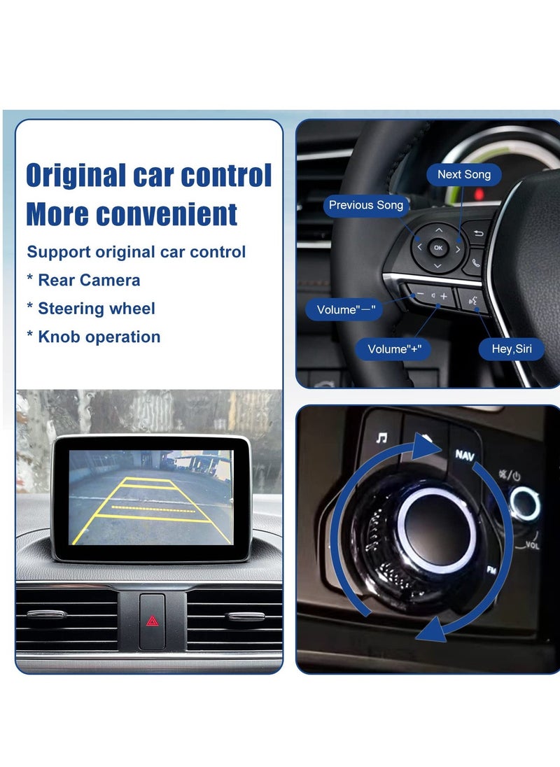 Generic - TK78-66-9U0C Apple Carplay Android Auto Retrofit Kit Compatible with Mazda 2 3 6 CX3 CX5 CX9 MX5 Miata 2014-2020 Car Play Adapter Interface Port Fits MZD Connect System 00008FZ34 - Image 1