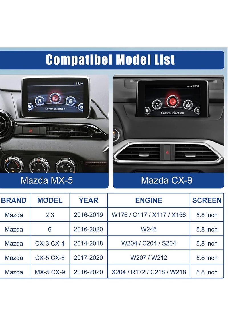 Generic - TK78-66-9U0C Apple Carplay Android Auto Retrofit Kit Compatible with Mazda 2 3 6 CX3 CX5 CX9 MX5 Miata 2014-2020 Car Play Adapter Interface Port Fits MZD Connect System 00008FZ34 - Image 1
