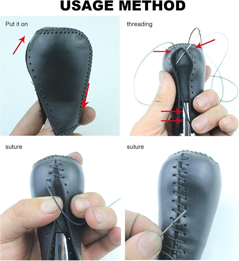 EATAKWARD Carbon Fiber Gear Shift Knob Cover for Ford - Image 5