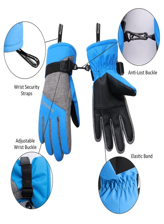 Walsking Kids Winter Snow&Ski Gloves-5M Thinsulate Waterproof Cold Weather Youth Gloves for Skiing,Snowboarding-Fits Boys and Girls - Image 5