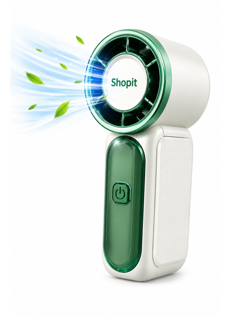 Shopit Mini Portable Handheld Cooling Fan, Rechargeable Battery, High Speed Fan with Ultra Low Noise - Image 1