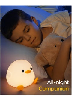 SYOSI Rechargeable Duck Night Light, Dimmable Silicone LED Bedside Lamp for Kids, Nursery Nightlight with Timer and Touch Control  - Image 4