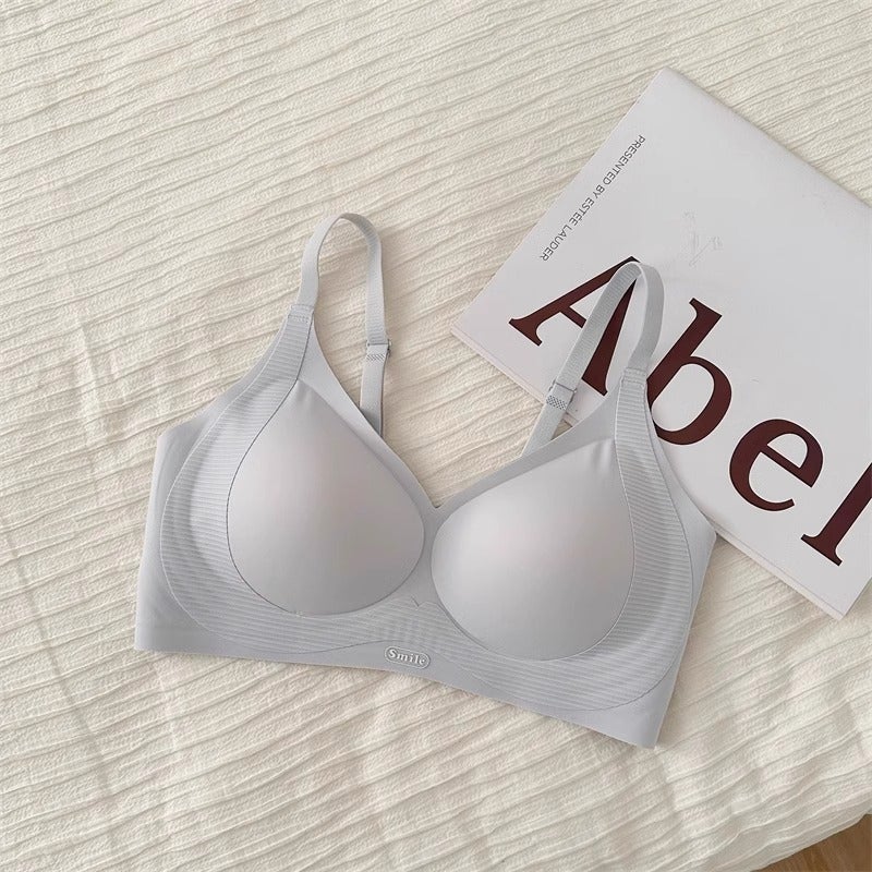 Yu Shuxin'S Cheap Price Substitute Traceless Underwear Female Student Super Gather Soft Support Rimless Bra - Image 1