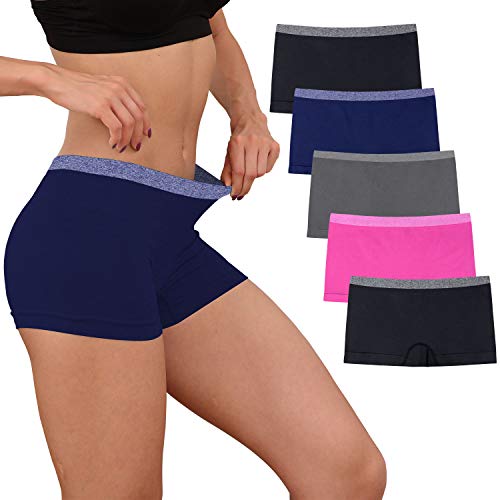 DEEP TOUCH Womens Seamless Underwear Boyshort Panties Boxer Briefs No Show Panty for Ladies Comfortable - Image 1