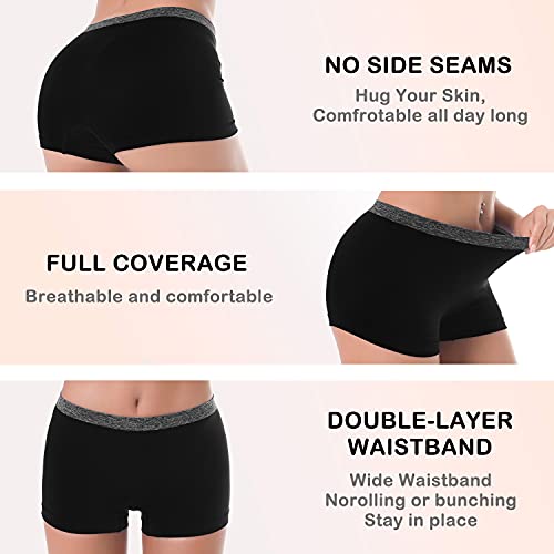 DEEP TOUCH Womens Seamless Underwear Boyshort Panties Boxer Briefs No Show Panty for Ladies Comfortable - Image 3