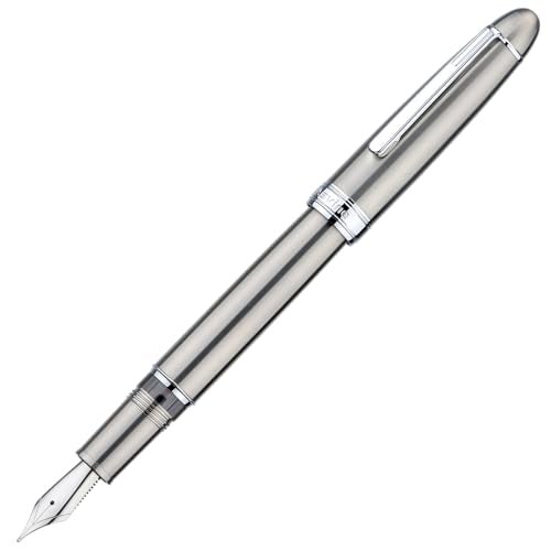 Asvine J16 Solid Titanium Fountain Pen Broad Jowo Nib Piston Filling, Ink Window Design with Wrench and Pen Box - Image 1