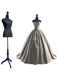 ORTUK 170cm Mannequin Full Body Female Mannequin Torso, Adjustable Dress Form Mannequin, Display Mannequin Body Foam Torso, Metal Tripod Stand Manikin Seamstress Dummy for Clothes, Jewellery Store, Boutique  - Image 2