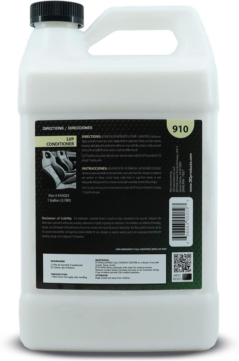 3D Leather, Vinyl & Plastic Conditioner - 1 Gallon - Image 5