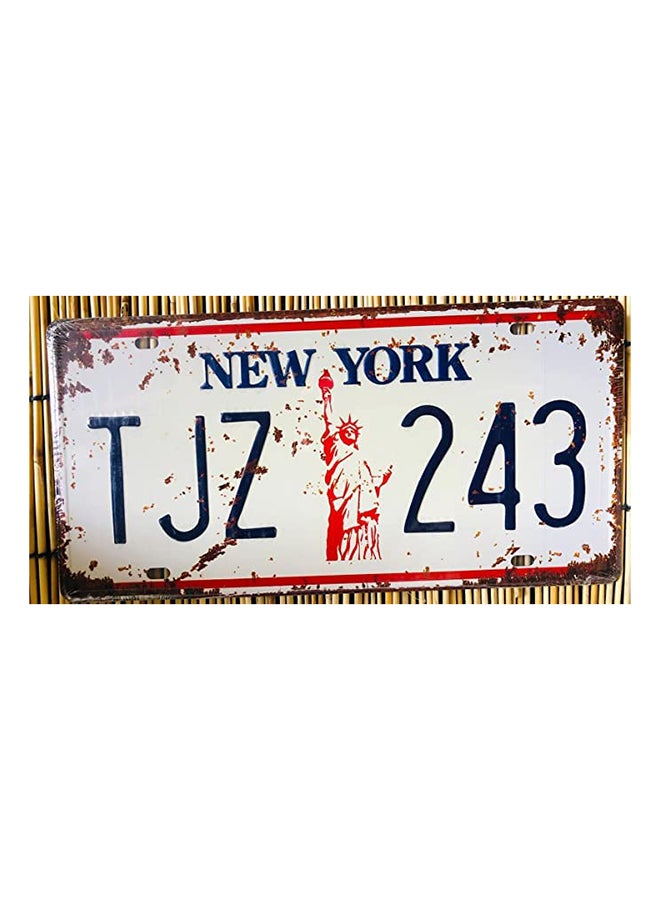 HOME TASTE Hometaste Metal Wall Plate Tin Sign Metal Poster Plate Painted Modern Design Car Plate Tin Metal Wall Art Signs, Cafe Thick Tinplate Modern Design Painted Car Plate (Style_8)