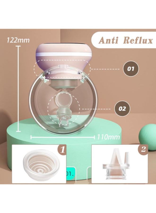 Generic O CARE Wearable Electric Breast Pump, 3 Modes and 9 Levels Electric Breast Pump, Strong Suction Power, Hands-Free Pump with LED Touch Screen, BPA Free, 24 mm هدية مصغر فلانج  - Image 2