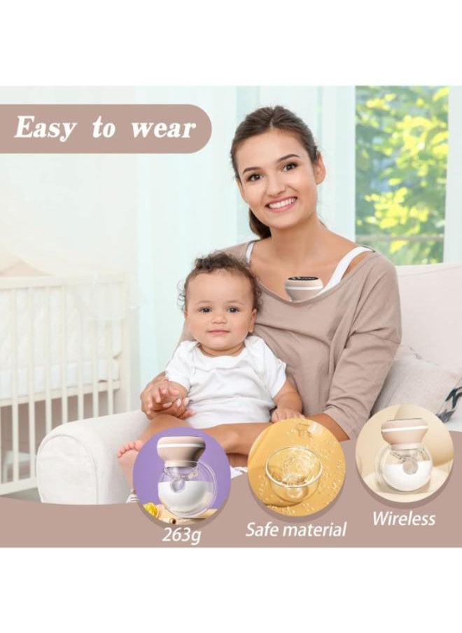 Generic O CARE Wearable Electric Breast Pump, 3 Modes and 9 Levels Electric Breast Pump, Strong Suction Power, Hands-Free Pump with LED Touch Screen, BPA Free, 24 mm هدية مصغر فلانج  - Image 5