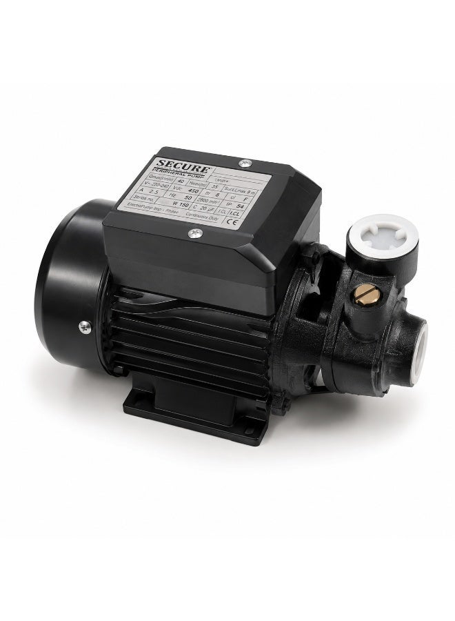 SECURE SC0.5WP Peripheral Water Pump 0.5HP, 370W Electric Single Phase Pump, 40 L/min Flow, 35m Head, 9m Suction, 220-240V, 50Hz, IP54, Continuous Duty Water Transfer Pump - Image 1