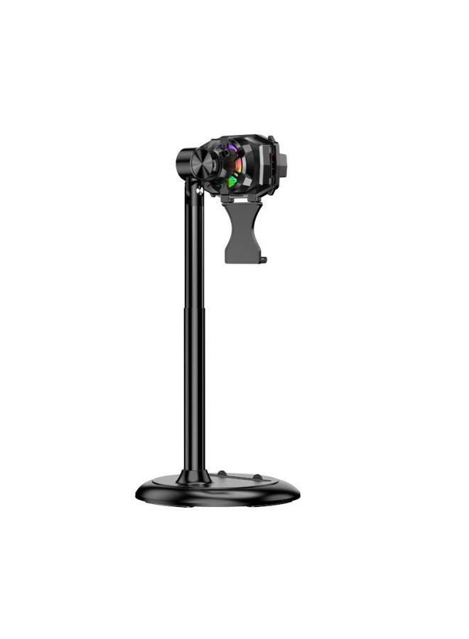 X107 Mobile Phone Radiator Semiconductor Refrigeration Back Clip Digital Display Z51 Universal Live Broadcast Bracket Game Cooling Artifact-Color:Z51 Liftable Live Broadcast Bracket  - Image 1