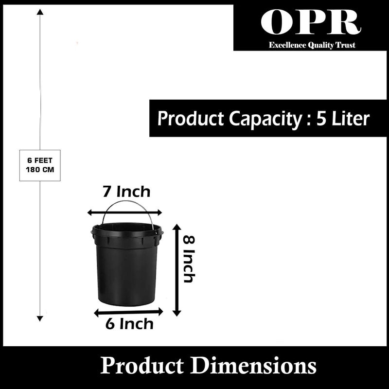 OPR Stainless Steel Plain Pedal Dustbin with Lid Trash Can Round Shape Dustbin for Bathroom Home Kitchen washrooms Room and Office Pack Of 2 5 Litre - Image 4