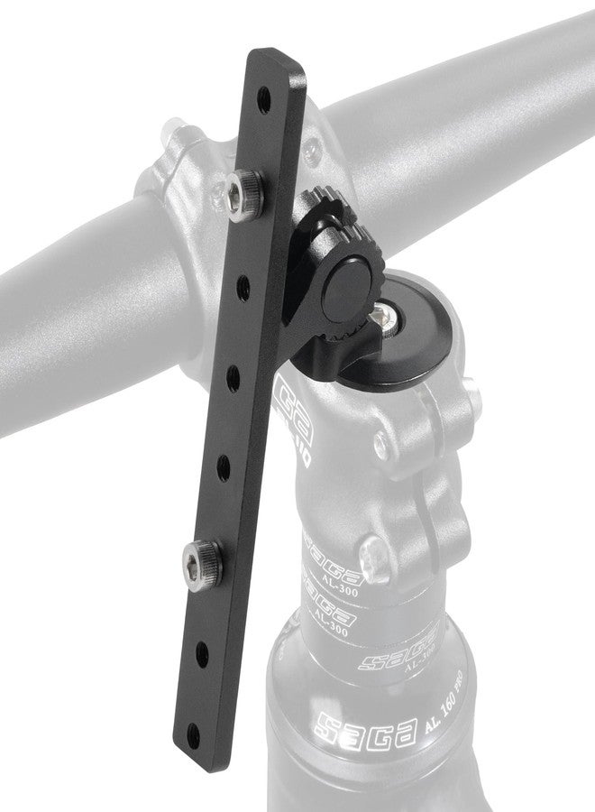 CyclingDeal Bike Bicycle Stem Mount Water Bottle Cage Adapter - Fully Adjustable for Bicycle Stem Top Cap - Premium Aluminum Alloy - for 1 Bottle Cage - Image 1