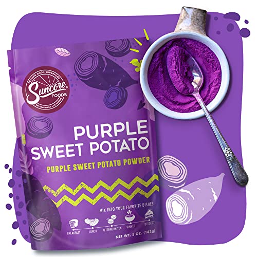 Suncore Foods Purple Sweet Potato Powder, Purple Food Coloring Powder, Gluten-Free, Non-GMO, 5oz (1 Pack) - Image 3