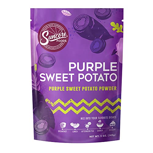 Suncore Foods Purple Sweet Potato Powder, Purple Food Coloring Powder, Gluten-Free, Non-GMO, 5oz (1 Pack) - Image 1