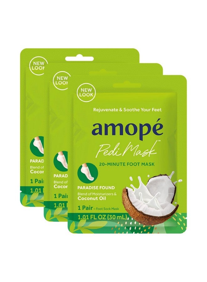 Amope Amopé® Pedimask™ 20Minute Foot Mask Paradise Found With Coconut Oil  - Image 2