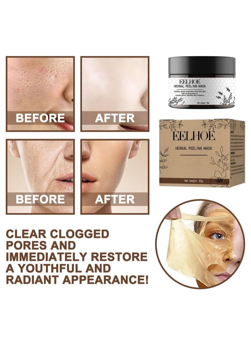 إيلهو قناع التقشير بالأعشاب, قناع الطين المنظف للرؤوس السوداء, قناع تنقيب المسام للبشرة الناعمة, شد البشرة يستهدف المسام الكبيرة, ينظف الأوساخ, يسحب بلطف, للبشرة الدهنية ومعظم أنواع البشرة 80 جرام - Image 4