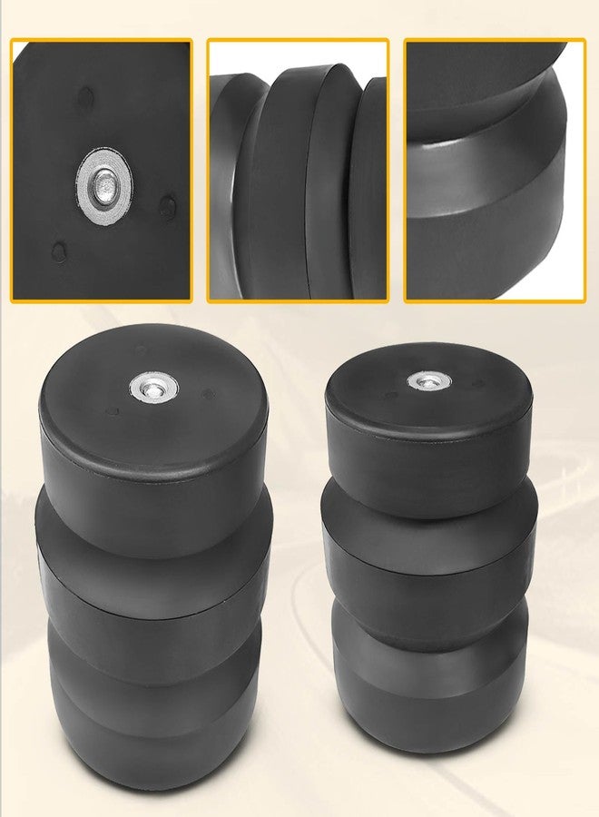 MILLISEC Rear Rubber Helper Suspension Spring Kits Compatible with 2000-2020 Cadillac Escalade, Chevrolet Avalanche 1500, GMC Yukon Pickups, OEM Number Replaces# GMRYS4 - Image 3