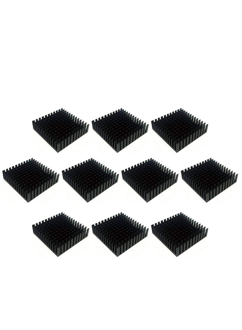 KASTWAVE 40mm Heatsink Kit 40x40x11mm + 3M 8810 Thermal Conductive Adhesive Tape, Cooler Heat Sink for Cooling 3D Printer Motor, TEC1-12706 Thermoelectric Peltier 40mmx40mmx11mm Black (10) - Image 4