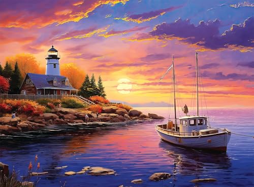 Buffalo Games Imagine It Marina at Sunset 1000 Piece Jigsaw Puzzle for Adults Challenging Puzzle Perfect for Game Nights Finished Size is 2675 x 1975 - Image 5