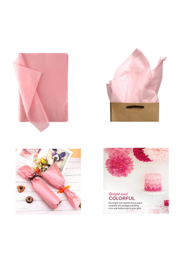 Pack of 150 Premium Quality Gift Wrapping Tissue Pink