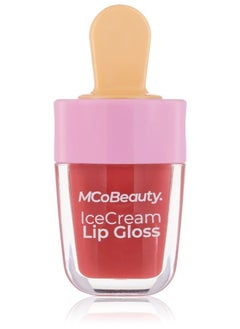 MCoBeauty Oh Sweetie Icecream Lip Gloss - Super Cute Popsicle Shape - Lightweight, Long-Lasting, High-Shine Formula Inside - With A Delicious Scent To Match - Strawberry - 0.185 Oz 