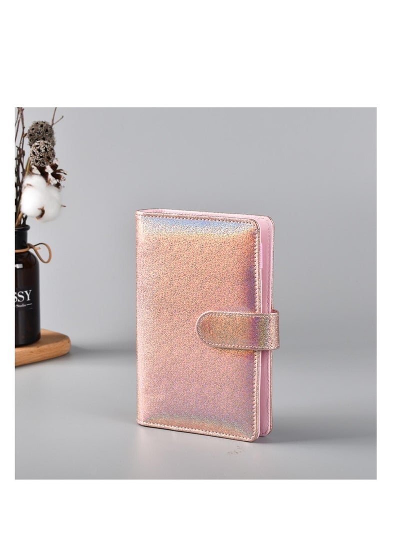 Money envelope, budget papers, and expenses - with cash envelopes for budgeting and saving money - colored sticky notes and a metal pen - engraved pink - Image 3