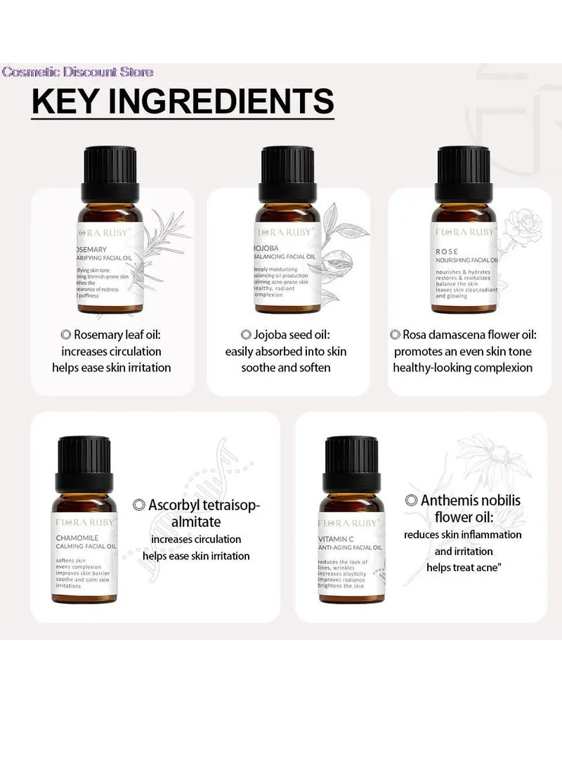 FLORA RUBY - Jojoba Balancing Facial Oil Natural Organic Jojoba Essential Oil for Face and Skin Moisturizing and Nourishing Deeply Moisturizing Balancing Oil Production Reduce Acne Prone Skin Jojoba Oil 15ml - Image 1