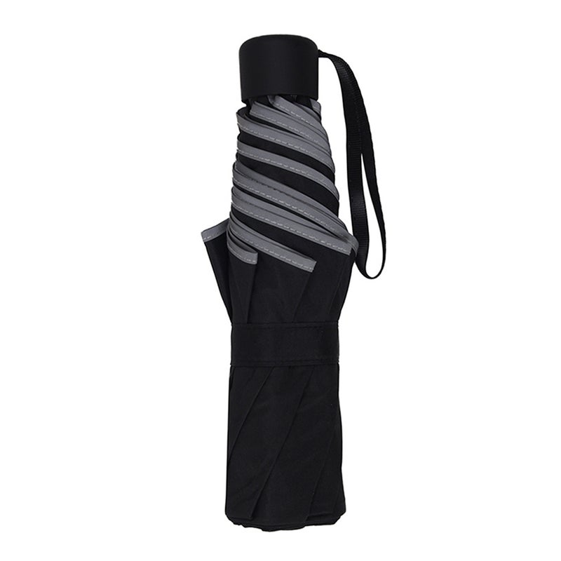 Umbrella for Rain and Sun UPF 50+ Women Umbrellas UV Protection Windproof Umbrella Triple Folding Umbrella for Rainy Sunny Days Travel Compact Lightweight Small Umbrellas with Reflective Stripes - Image 5