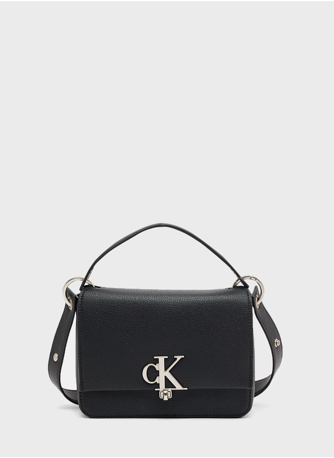 Calvin Klein Jeans monogram cross body bag in black