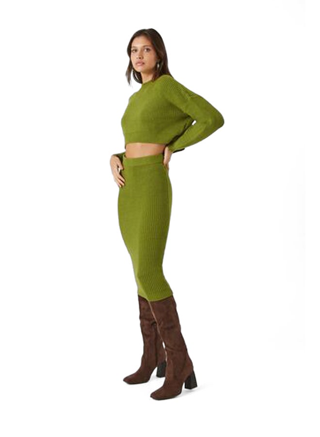FOREVER 21 Cropped Sweater & Skirt Set  - Image 3