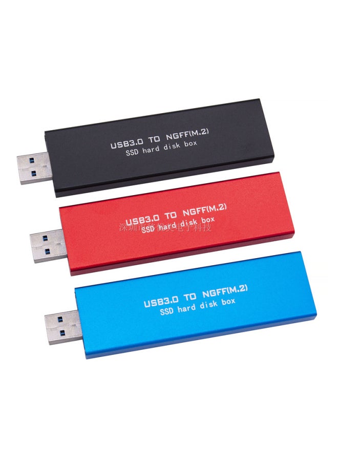 M.2 2280 2242 In-line Hard Disk Box NGFF To Usb3.0 Solid State Ssd External Box Sata Protocol-Color:Adapter Card Only, No Shell
