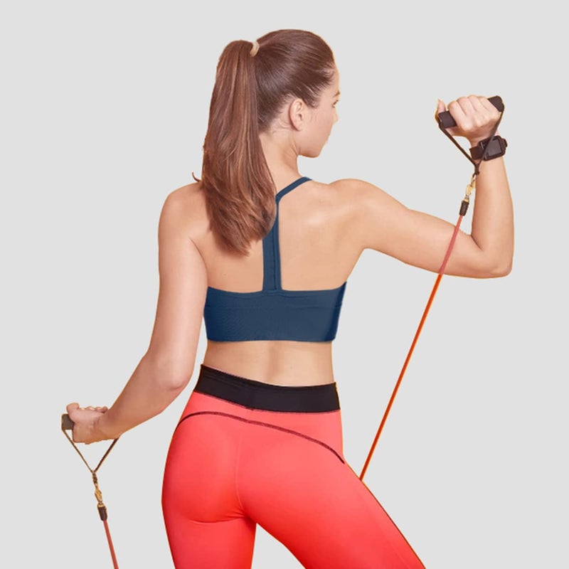 Evercute Racerback Sports Bras Padded Y Racer Back Cropped Bras for Yoga Workout Fitness Low Impact - Image 5