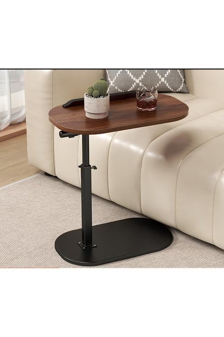 أنمي ج على شكل طاولة جانبية ، ارتفاع قابل للتعديل ج الجدول نهاية الجدول للأريكة ، 360-قطب الأريكة الجداول الجانبية (الجوز)