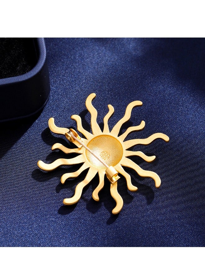 بيوند بروش كريستال فاخر خفيف، دبابيس بروش مصنوعة من سبيكة مضادة للصدأ والبهتان، مشبك وشاح صدار للنساء والفتيات (أحمر) - Image 4