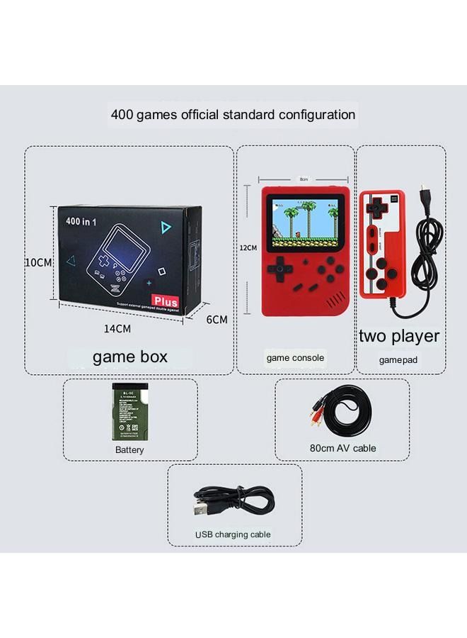SUP 400 In 1 Portable Retro Handheld Console Red Double - Image 4