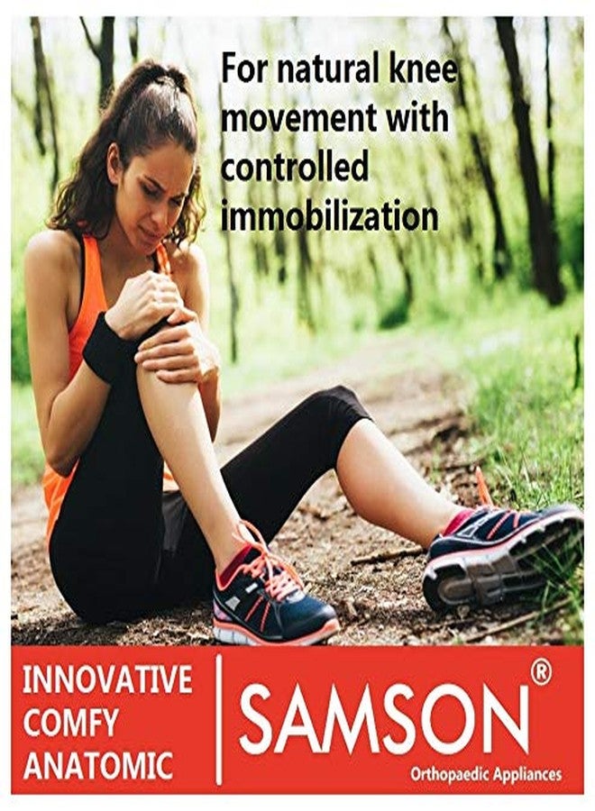 Samson Orthotics Knee Cap Hinged with Patella Gel Pad - For Arthritis, Sports Injury, Joint Pain Relief, Knee Stabilizer & Support (For Women & Men) (SIZE : LARGE) - Image 4