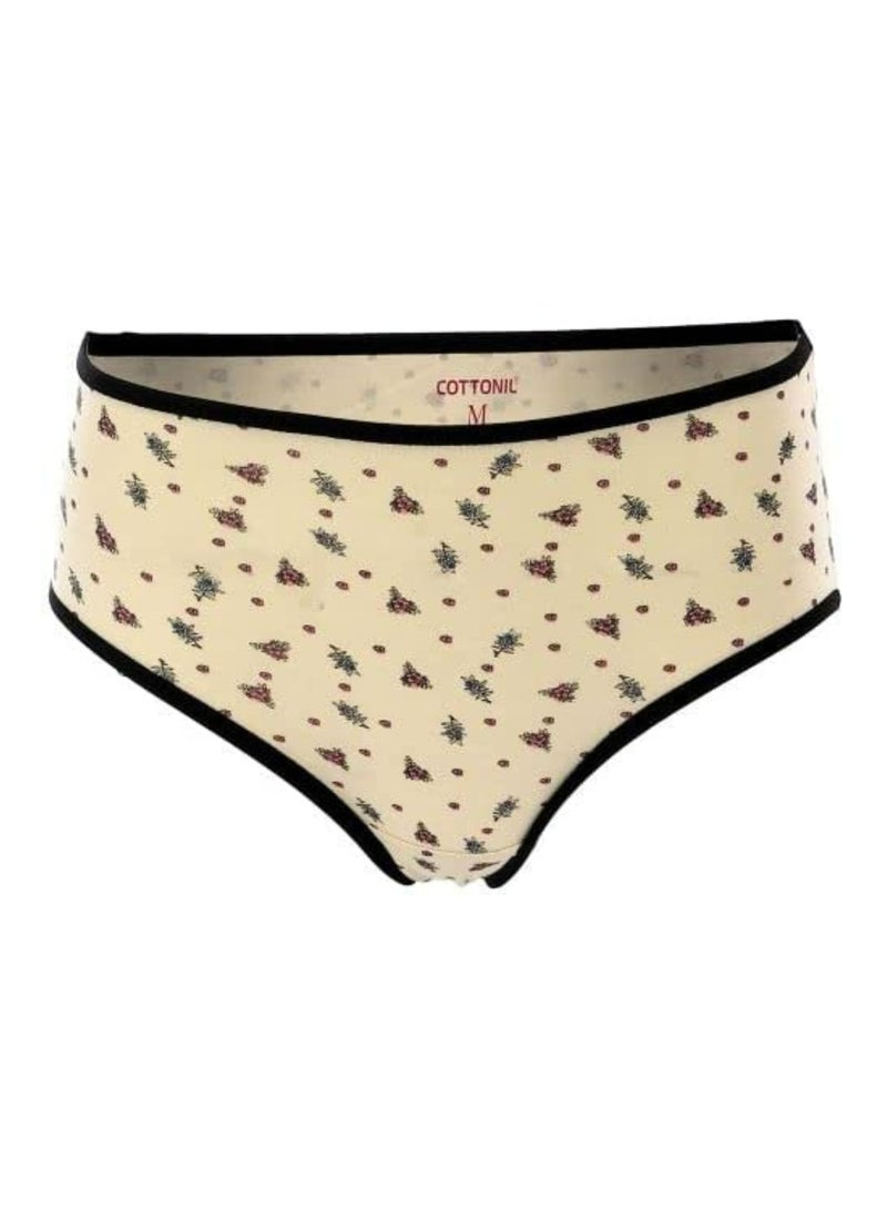 COTTONIL Pack of 3 Printed Cotton Midi Panties Underwear for Women  - Image 4